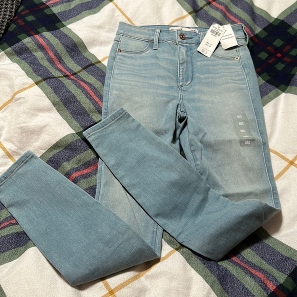 Abercrombie & Fitch Jeans A&F Jean Legging light Blue Size 00S Actual 24 x 27